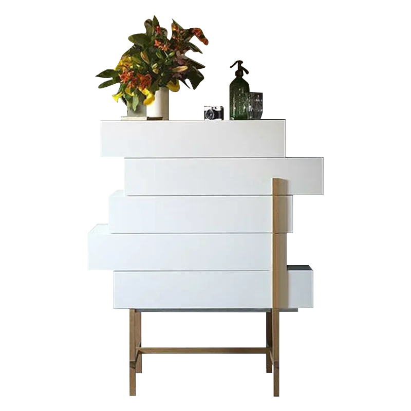 

Solid Wood Chest of Drawers Post-Modern Nordic Light Luxury Entrance Cabinet Sideboard Chest of Drawers