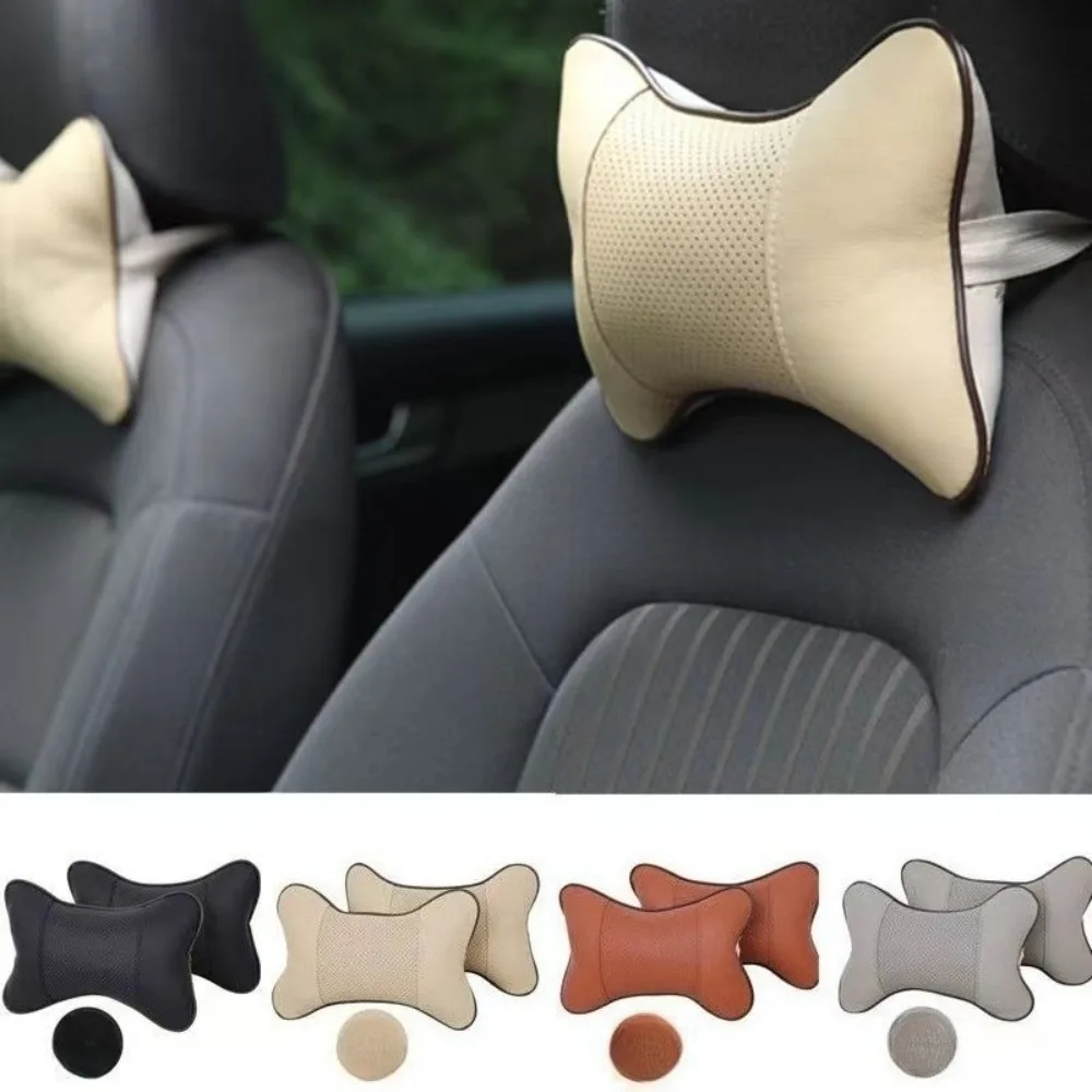

2PCS Car Seat Headrest Restraint Auto Safety Head Neck Rest Pillow Cushion Pad Breathable Mesh Car Seat Neck Protector Pillow