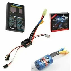 Combo Hobbywing Program Card & eZrun 18A ESC &18T 5200KV Brushless Motor For 1/18 and 1/16 On-Road and Off-Road Sport Car