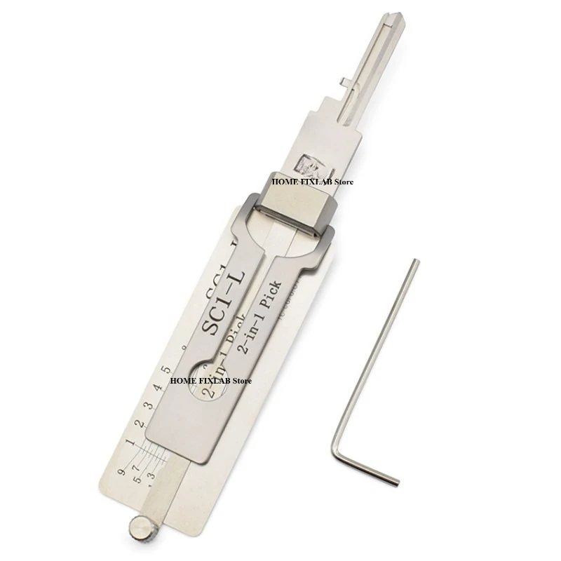 

1PCS TOOL KW5 KW1 SC4 SC1 KW5-L KW1-L SC4-L SC1-L 2-in-1 Lishi Complete Kit Full Set Locksmith Tools for Home Door Civil Locks
