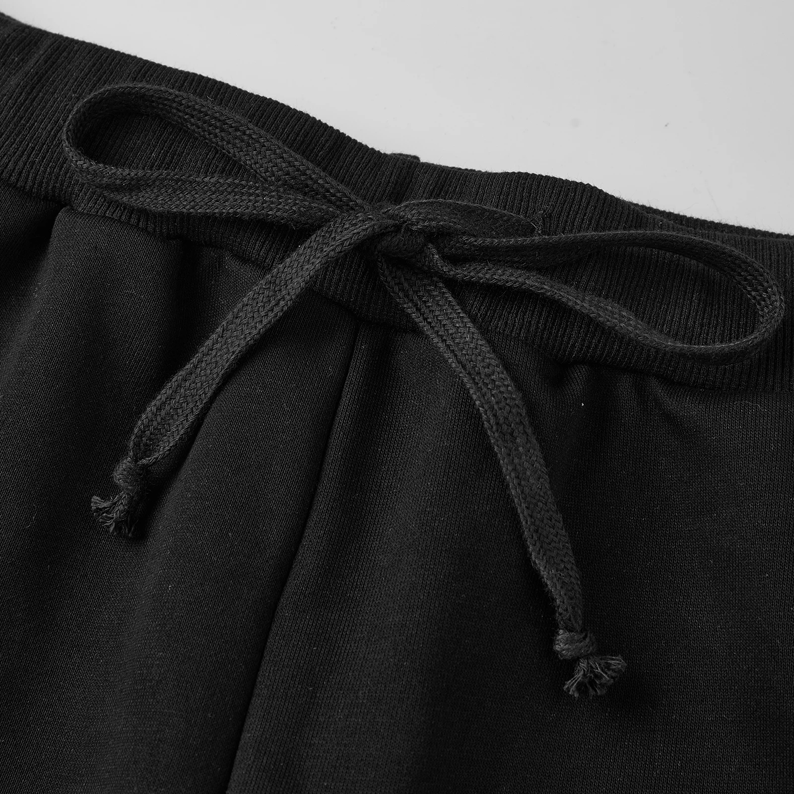 Women Sweatpants Capri Pants Casual Solid Elastic Waist Drawstring Cropped Joggers Long Shorts view 6
