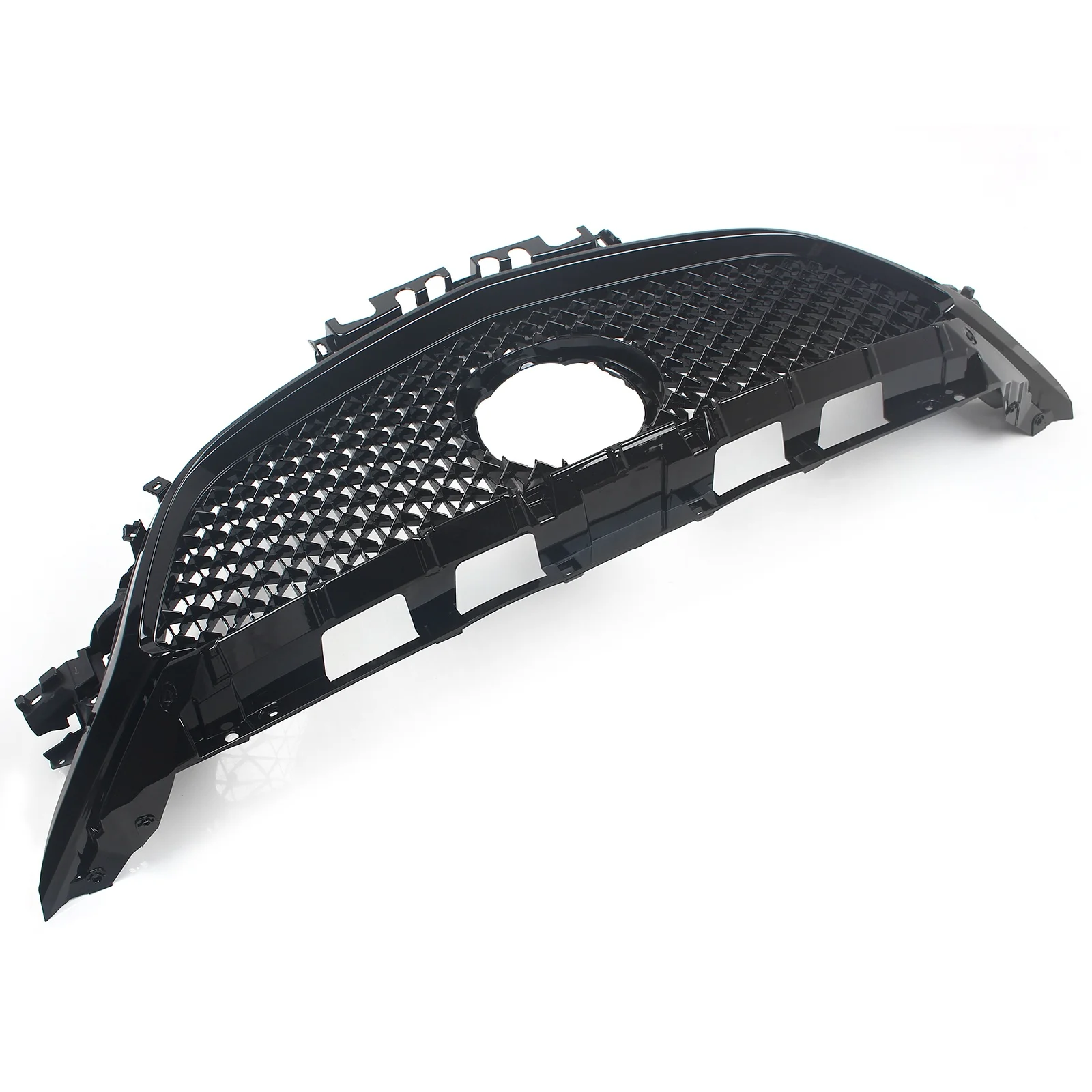 

For Mazda 6 Atenza 2017-2018 New Black Plastic Car Front Bumper Grill Upper Grille