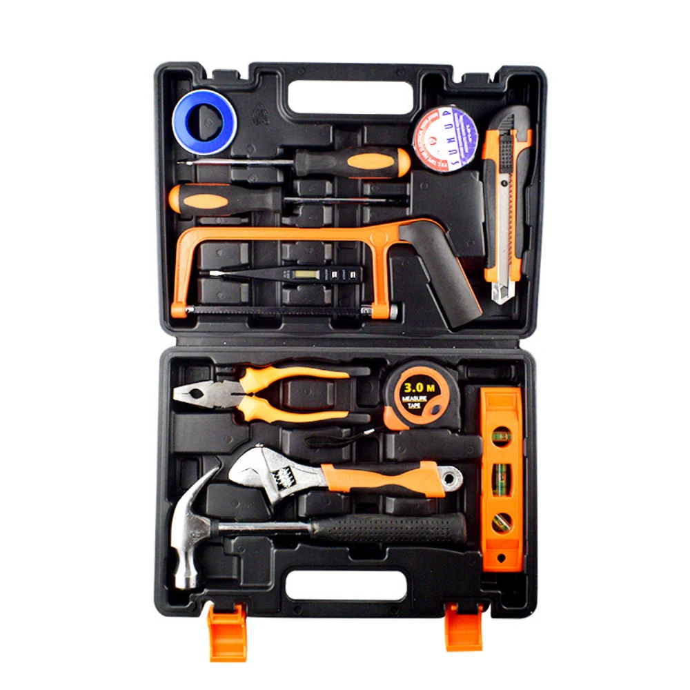 Multi Functional Hardware Toolbox, Woodworking, Household Practical Set, Including Tools Such As Hammers, Wrenches, Etc