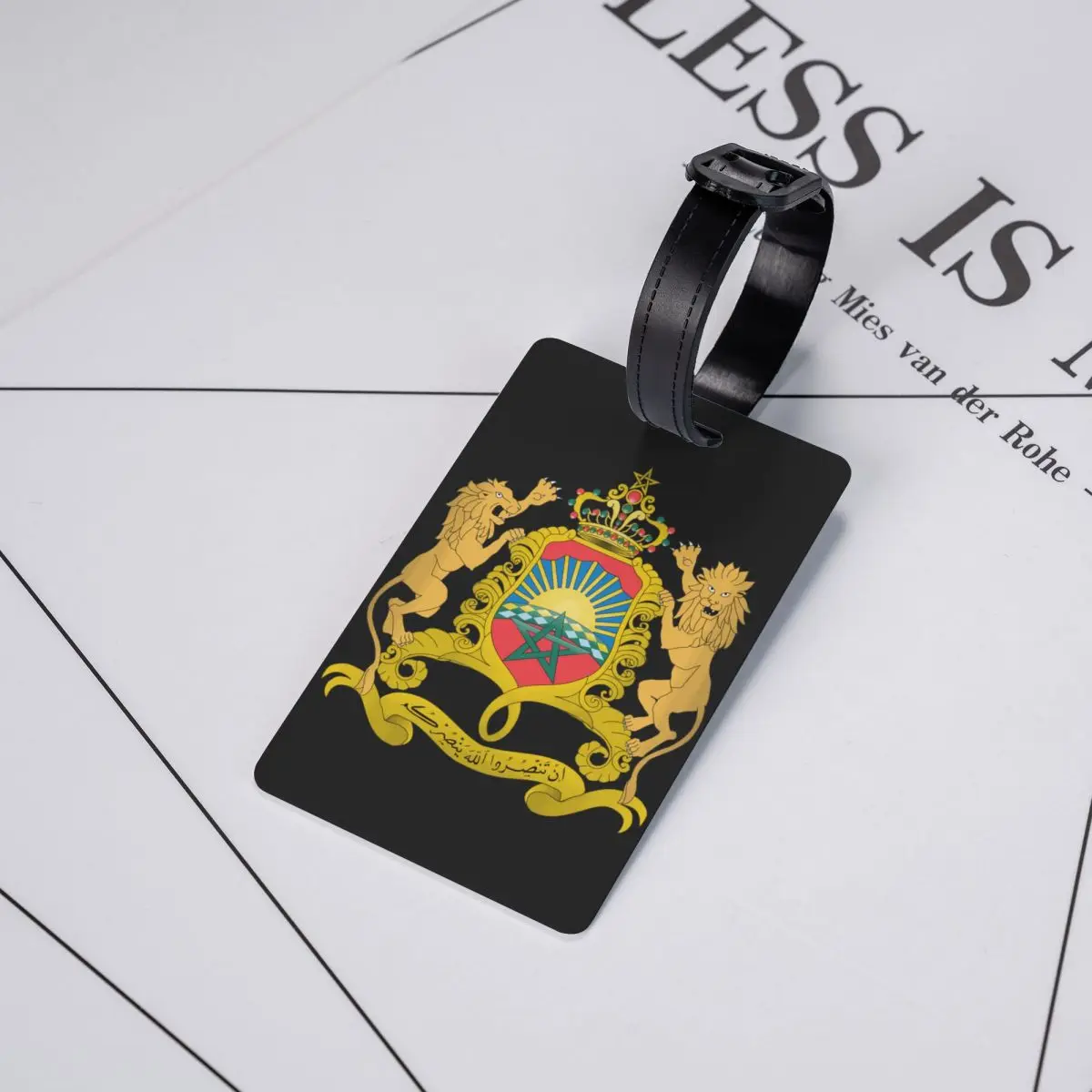 Kingdom of Marokko Gepäck anhänger für Koffer marok kanis che patriotische Privatsphäre Cover Name ID-Karte