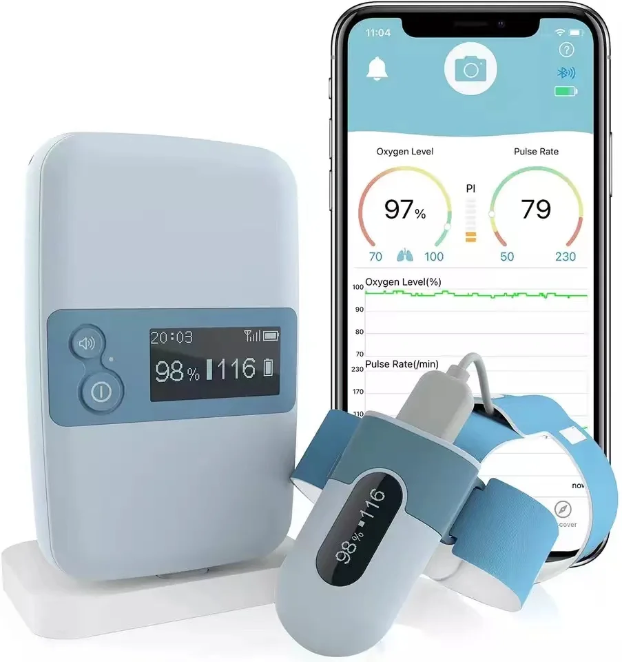 

Baby Bluetooth blood oxygen meter wearable baby sleep heart rate blood oxygen alarm reminder blood oxygen saturation monitoring