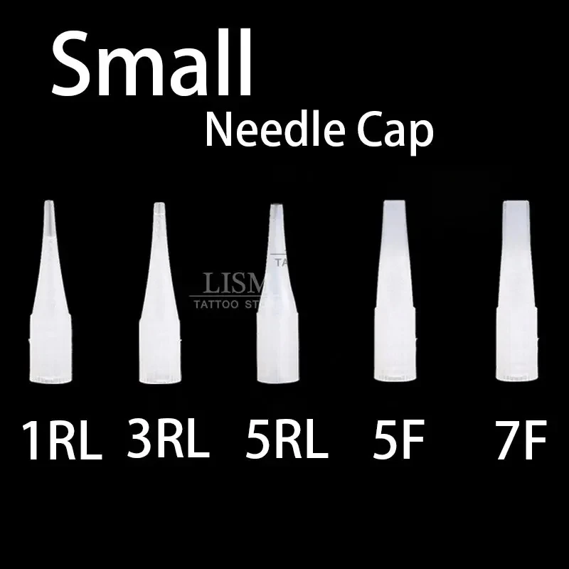 100Pcs 1R 3R 5R 5F 7F Traditional Needles caps for Eyebrow/Eyeliner/Lips Permanent Makeup Machine Cosmetic Tattoo Needles Tip