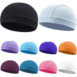 Summer Unisex Quick-dry Breathable Hat Motorcycle Bicycle Helmet Inner Liner Cap Outdoor UV Protection Hat Balaclava Cycling Cap