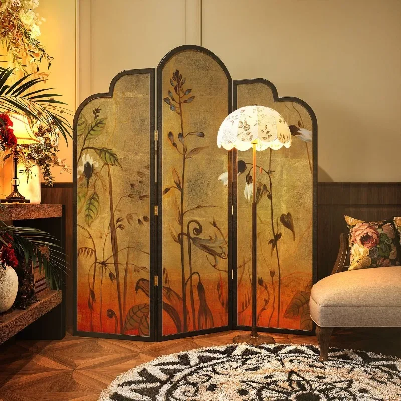 French folding screen partitions for living rooms, home dining rooms, sofa background decorations, corner concealment, American