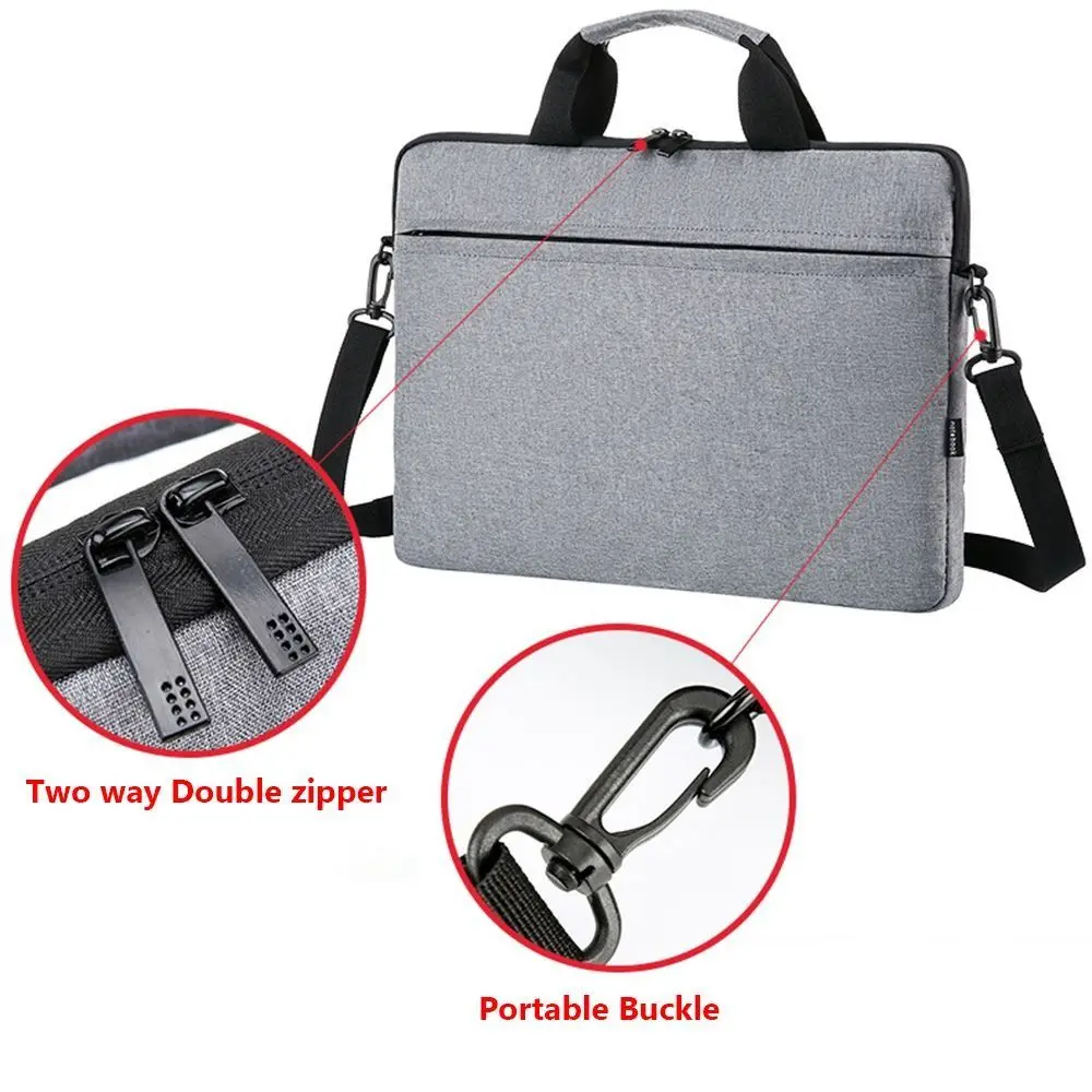 15.6inch Laptop Bag Shoulder Handbag Large Capacity Computer Bag Shockproof Briefcase for Lenovo/HP/Dell/Asus/Samsung