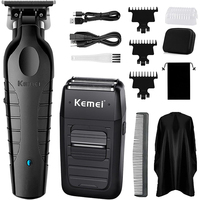 Kemei  KM-2299 KM-1102 Professional Hair Clipper Kit Electric Shaver Male Hair Cutting Machine Men’s Trimmer Machine