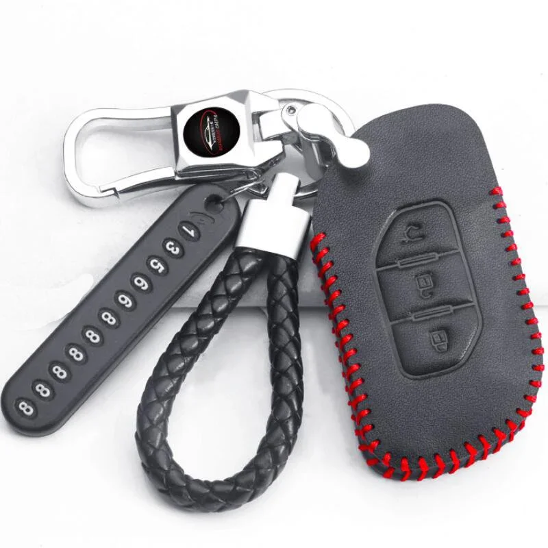 

Car Key Case Bag Holder Key Protective Sleeve Cover For Dongfeng Fengxing Forthing T5 EVO