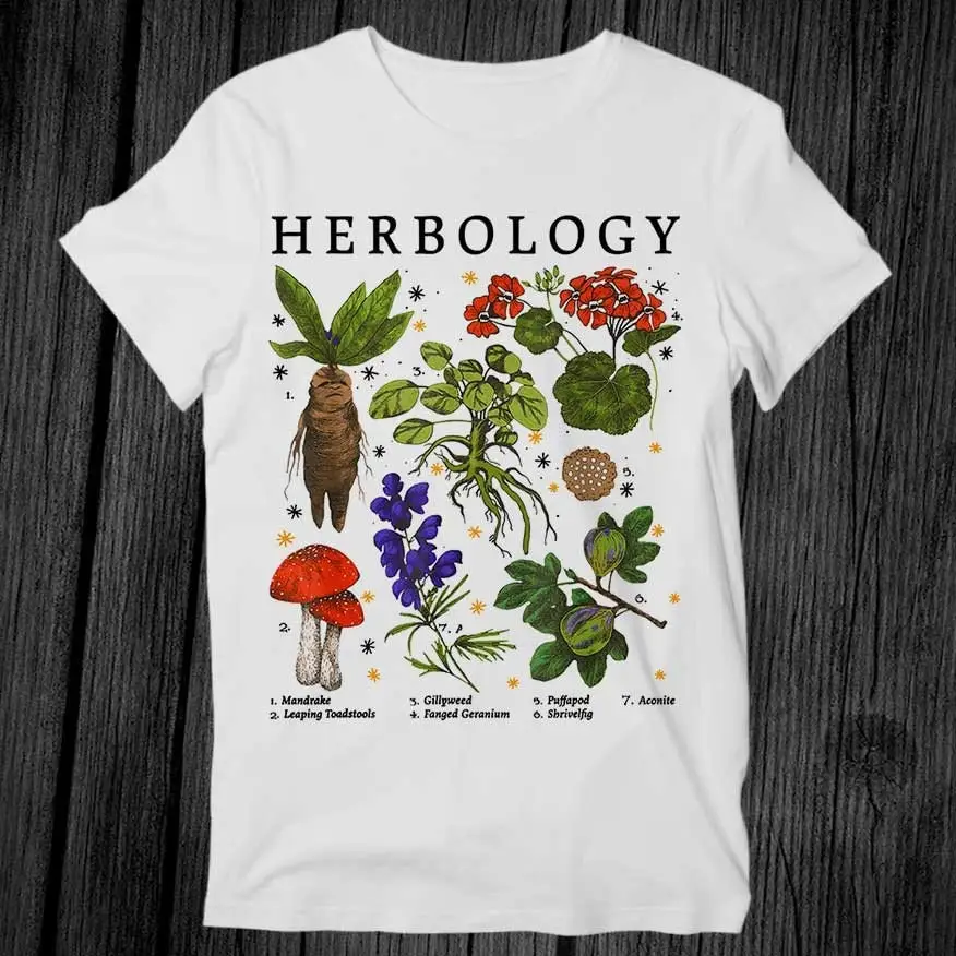 

Herbology Plants Botanic Garden Magic Wizard T Shirt Adult Cool Music Fashion Top Vintage Retro G267