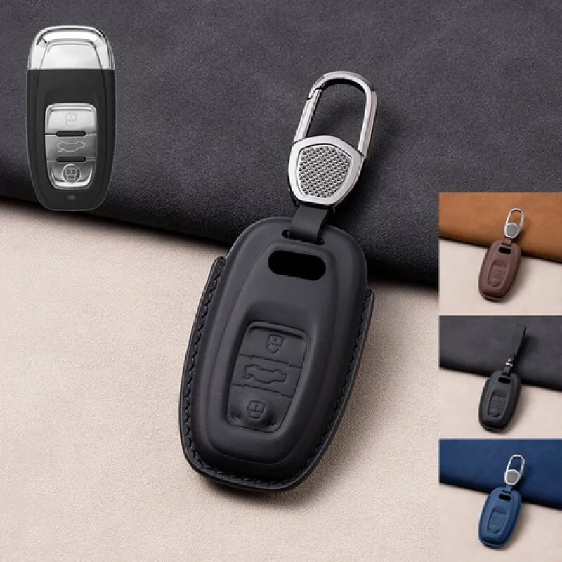 

A+ Genuine Leather Car Key Case Cover For Audi Q3 Q5 Q7 A6 A7 A8 A4 A5 S3 S4 S5 TT