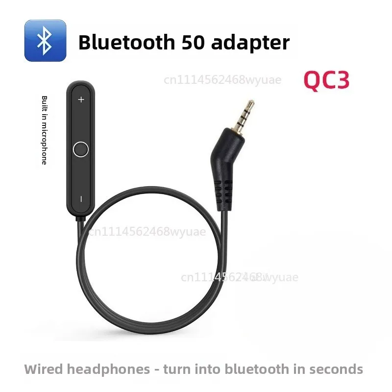 Receiver Wireless Bluetooth 5.0 Handsfree Adapter For Bose Quietcomfort QC3 Headphones
