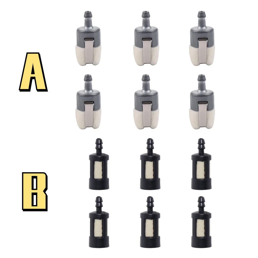 6pcs 125-527 Fuel Filter for ECHO String Trimmer SRM210 GT200 SRM225 SRM210 SRM2100 GT225 PAS225 PB200 Fit Chainsaw Brush Cutter