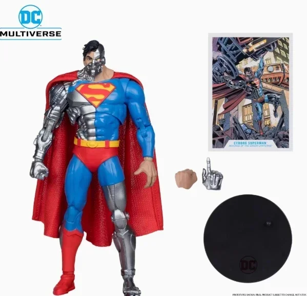 En stock Punzones Superman Cyborg (Reen viene) STRANGE LIVES Figura de 7 pulgadas con figura de acción de cómic Colección de juguetes Regalo