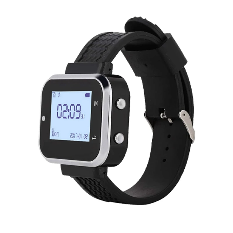 Y17A 5 Call Button 1 Wrist Watch Pager Restaurant Wireless Calling System Transmitter Paging Cafe Waiter Service Buzzer