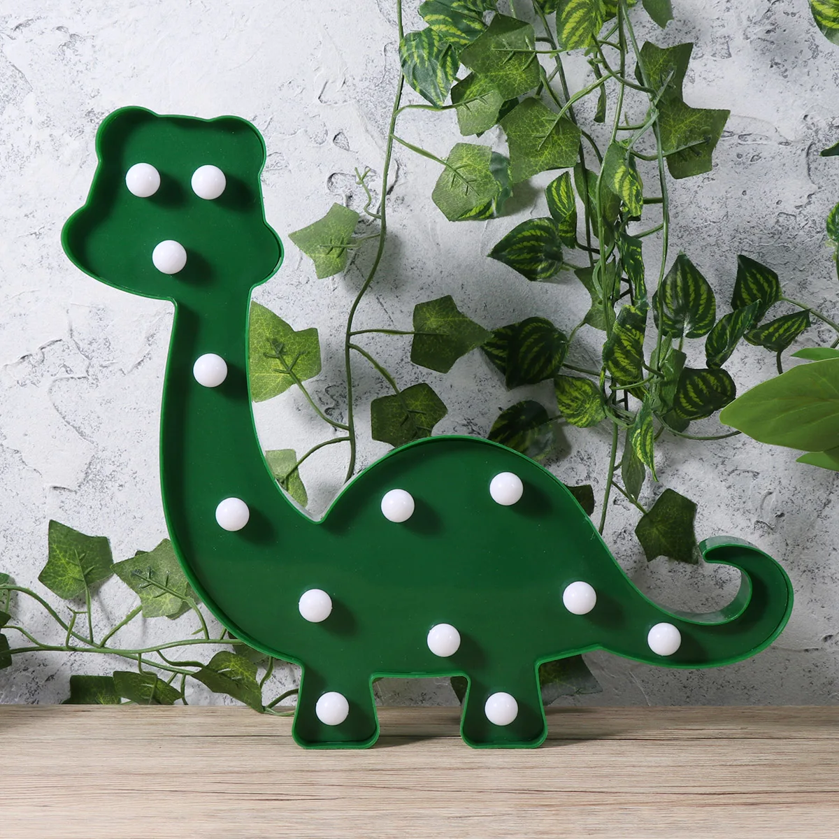 

LED Dinosaur Slice Marquee Light Sign Decorative Animal Night Light Table Lamp without Batteries for Home Party Bedroom