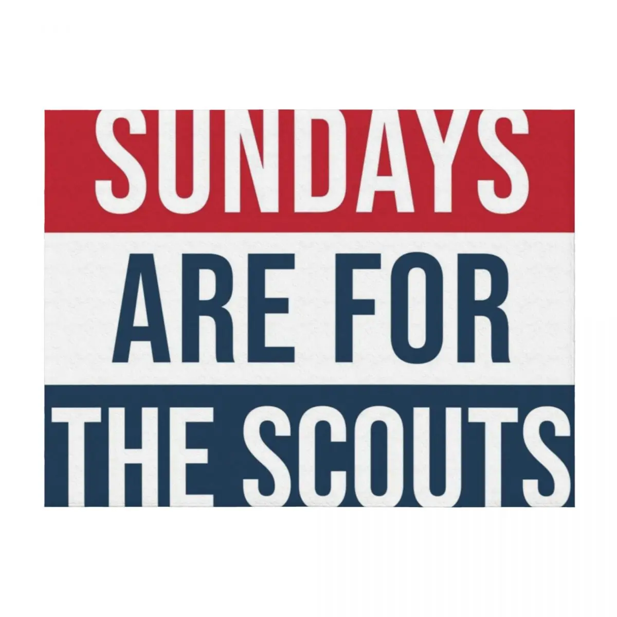 

Sundays are for the Scouts Throw Blanket Flannel Vintage Baby Heavy Blankets