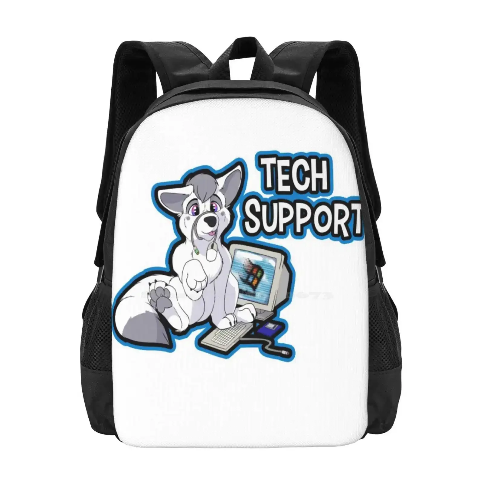 

Tech Support Ver3 Hot Sale Schoolbag Backpack Fashion Bags Doggo Moonwear Tech It Support
