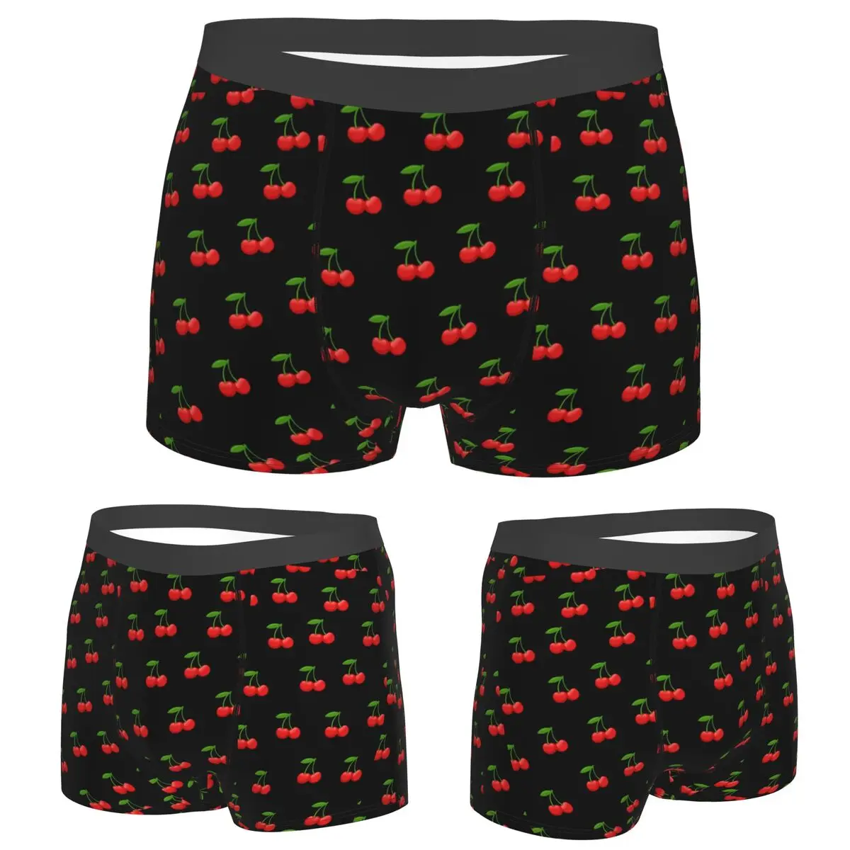 

Boxer Underpants Shorts Cherry Panties Men Comfortable Underwear for Homme Man Boyfriend Gifts