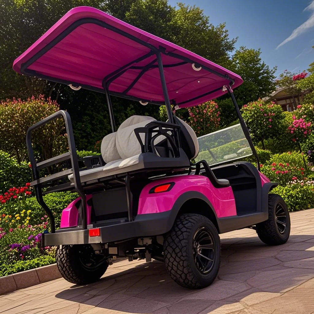 عالية الجودة رخيصة على الطرق الوعرة 5000 واط موتور نادي فائدة مركبة عربة جولف كهربائية مع المصد الأمامي وسلة أمامية سلة علوية #3