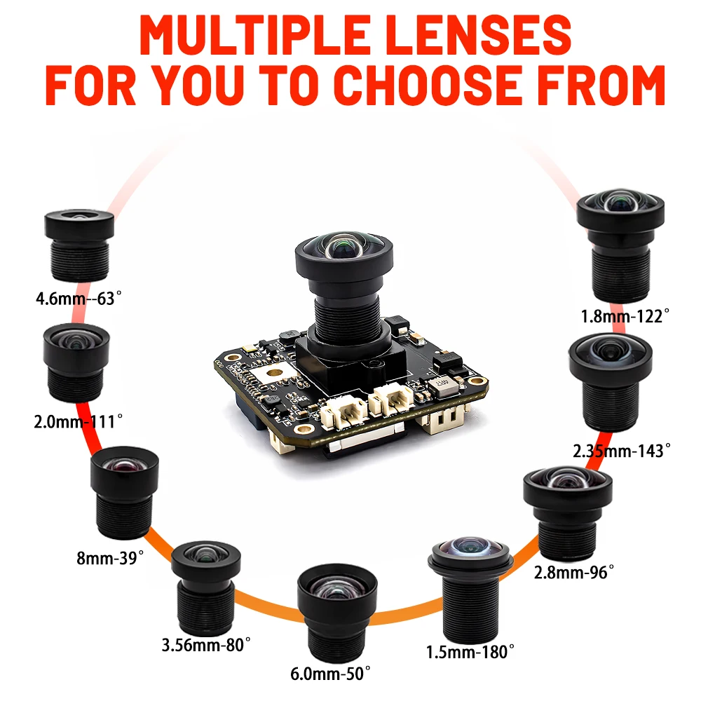 WGWK 4K IMX415 IP Camera Module Board 8.0Megapixel 30FPS Low illuminance Onvif H.265 RTSP P2P Openipc Videolink Security Webcam