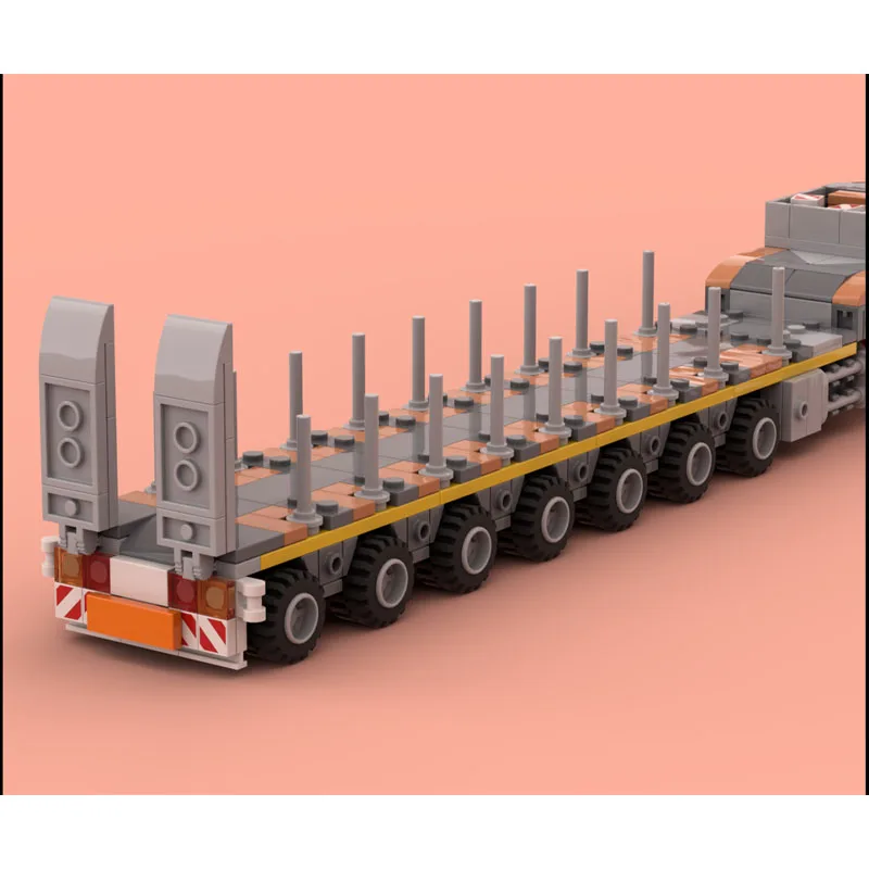 

MOC-213596 Engineering Truck and Ballast Low Loader Trailer Building Block Model, 964 Parts, Boys' Children's Birthday Toy Gift