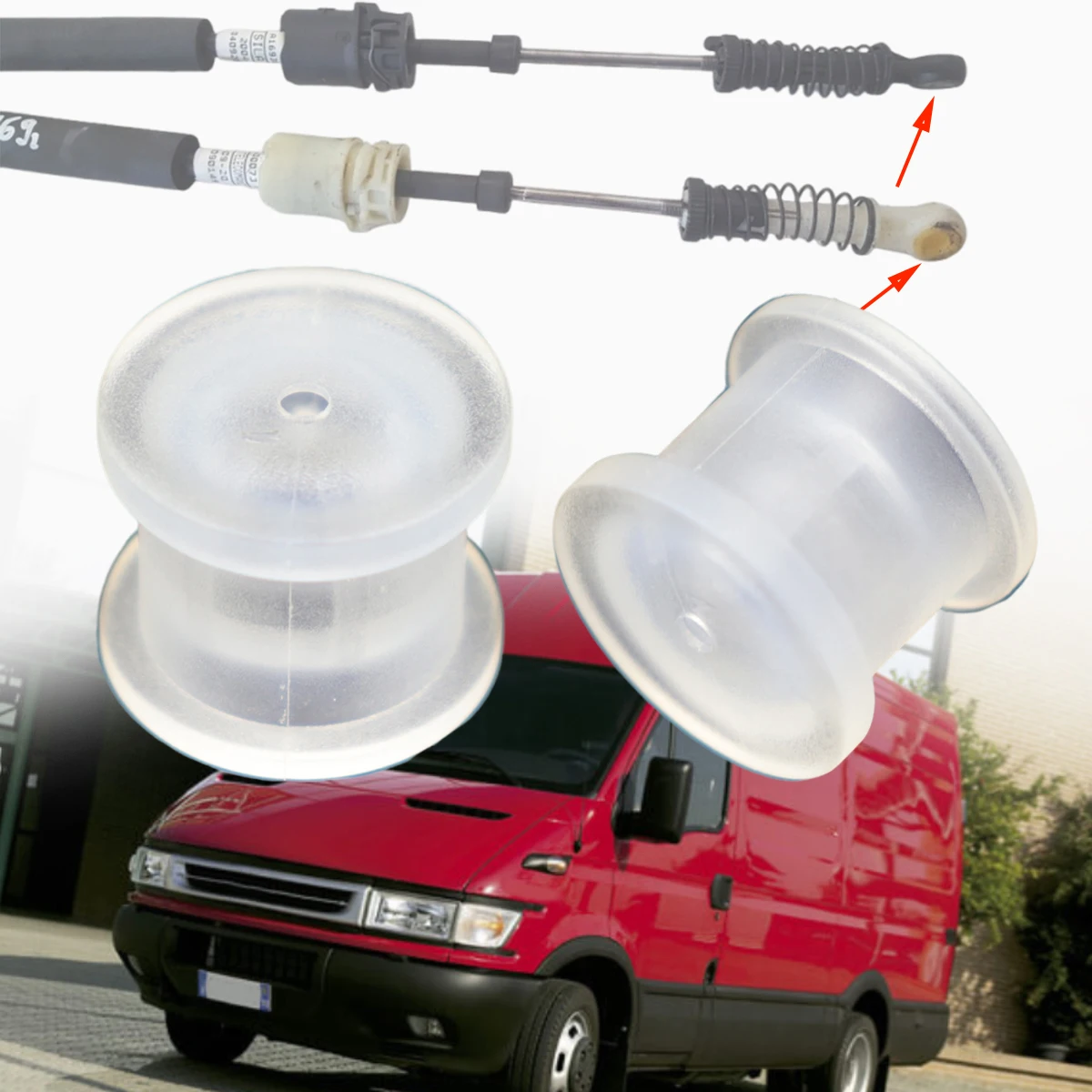 

1/2pc for Iveco Daily 1999-2013 Gearbox Shifter Cable Linkage Bushing Connect Joint Collect Kit Parts Manual Car Accessories End