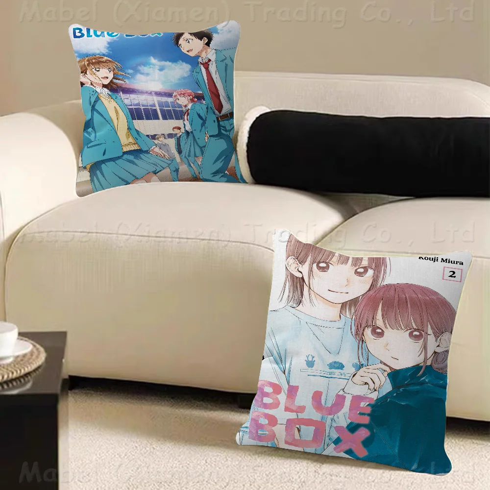 Anime Blue Box Pillowcase Toon Gift Cushion Cover Bedroom Home Sofa Chair Seat Decor Pillow Case