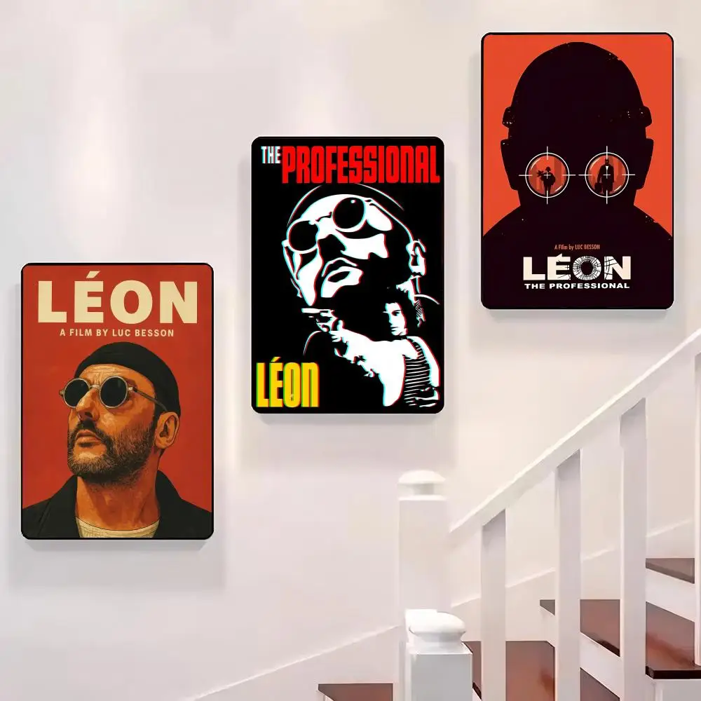

Movie L-Leon The Professional Poster Sticky Wall Waterproof Home Living Room Bedroom Bar Aesthetic Decoration Perfect Gift