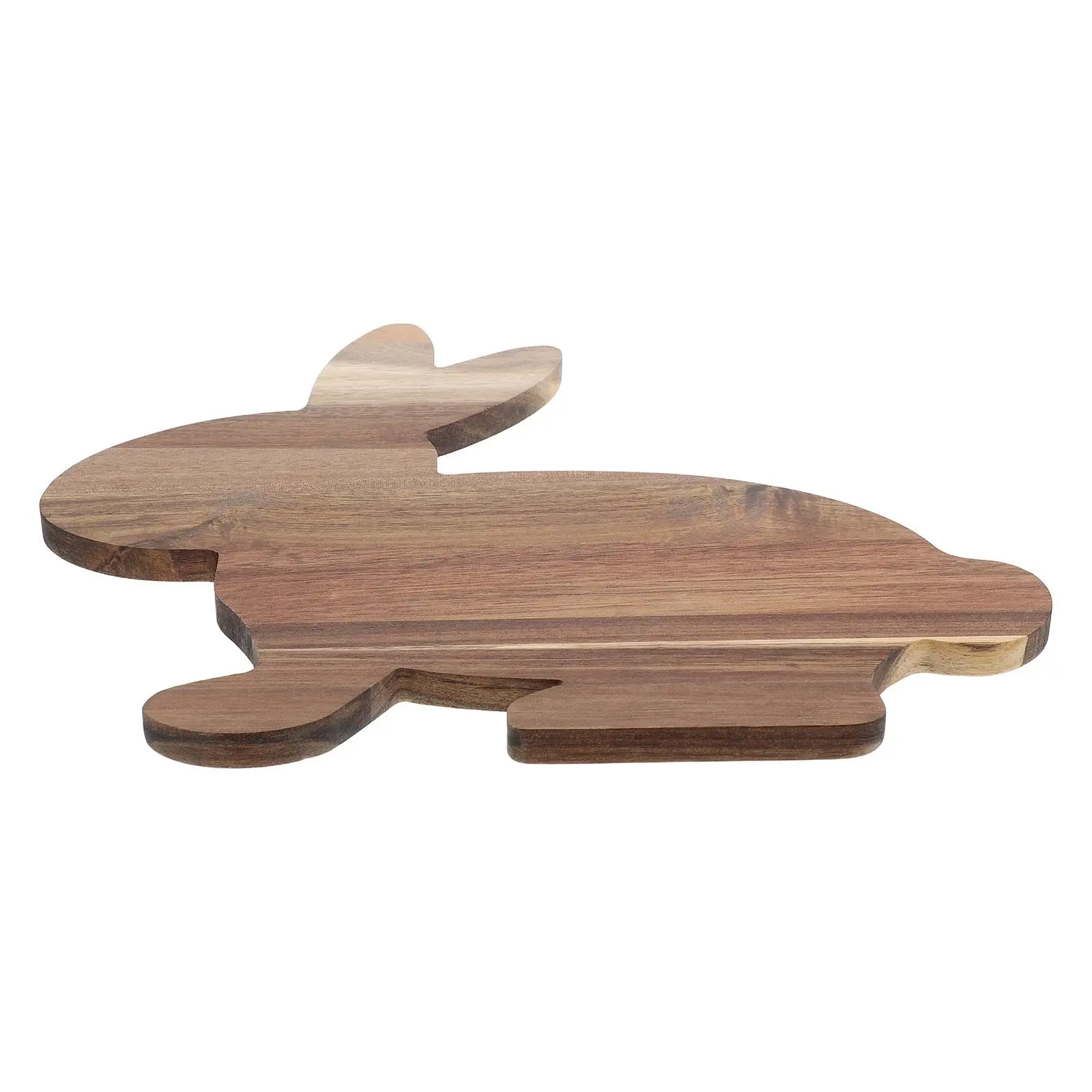 

Wooden Rabbit Cutting Board Small Ornaments Smooth Surface Kitchen Use Fruit Snack Plate Serving Decor Vegetable Chopping Boards