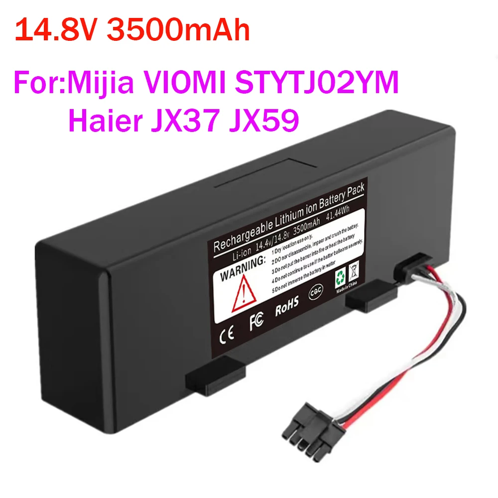 

14.8V 3500mAh 100% Original Viomi-battery for Mijia Viomi Cong STYTJ02YM for Haier JX37 JX59 Aspiradora Robotics