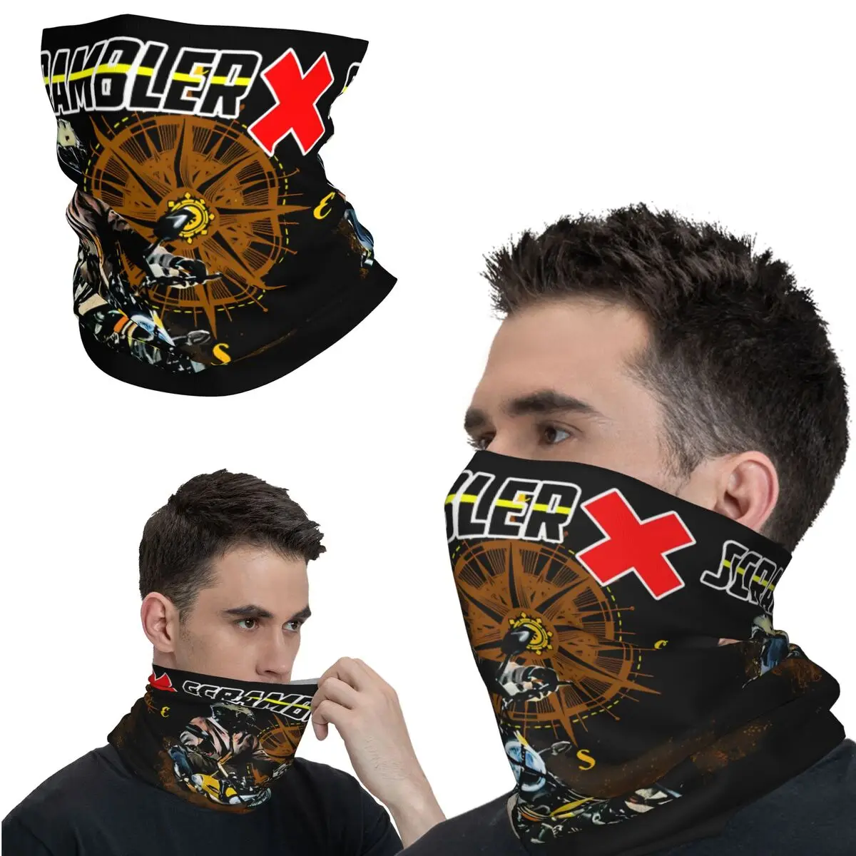 Geweldige Scrambler X Bandana Nek Gaiter Motorcross Wrap Sjaal Multifunctionele Hoofddeksels Fietsen Unisex Volwassen Hele Seizoen