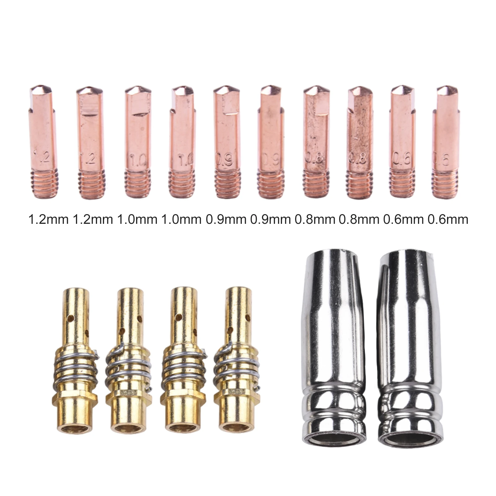 Stable Performance for mig Welding for contact Tip 16PC Set for Rilon Riland Jasic Mitech Chiry UNT Krpton Longetivity for