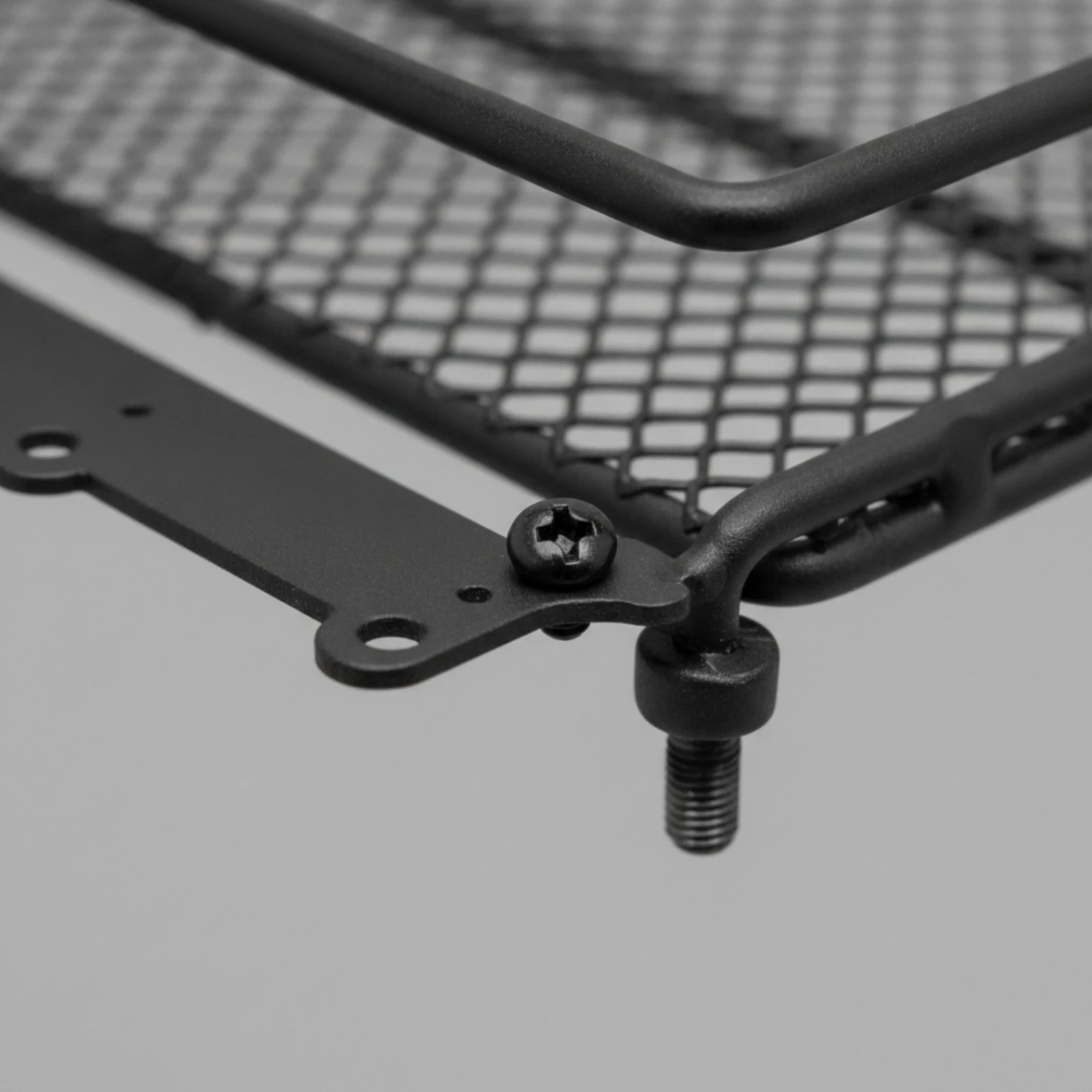 RC Roof Rack with Mesh Platform Cylindrical RC Crawler Luggage Rack Accessory Rectangular Sturdy for Scale Model Upgrades