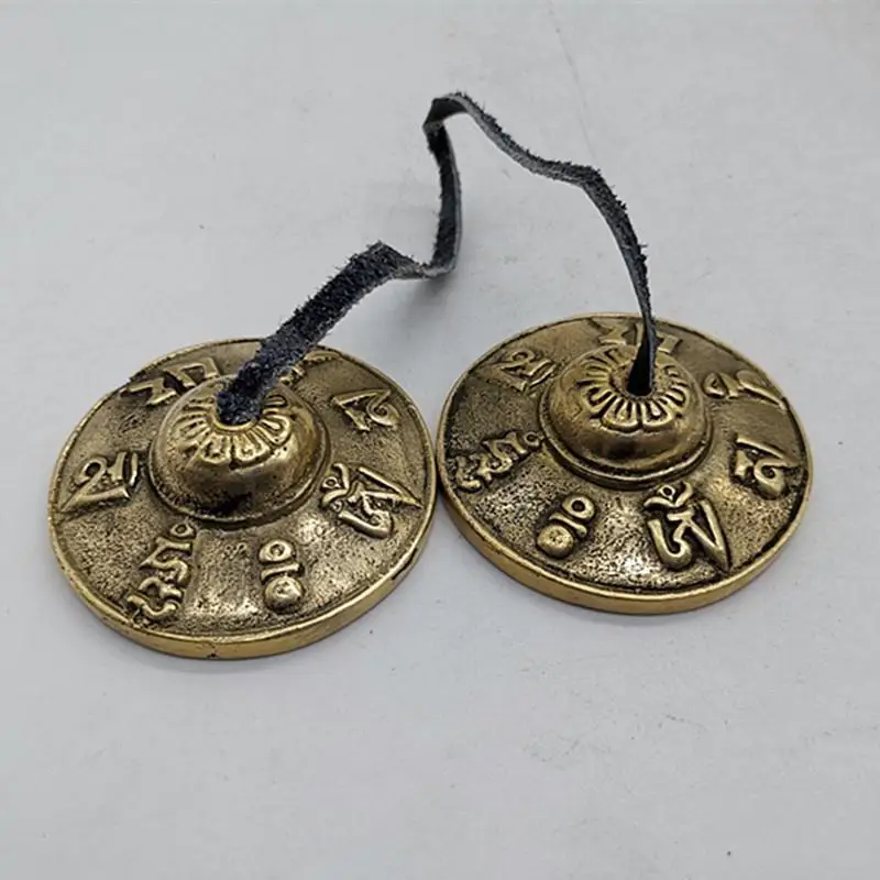 

Antique miscellaneous collection antique magic weapon bell, a pair of rune bells