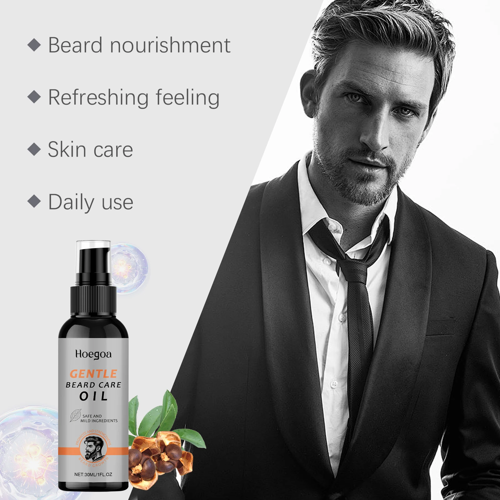 남성용 수염 오일, 콧수염 강화, 영양 공급, 부드럽고 - Beard Oil Growth 리뷰 및 가격