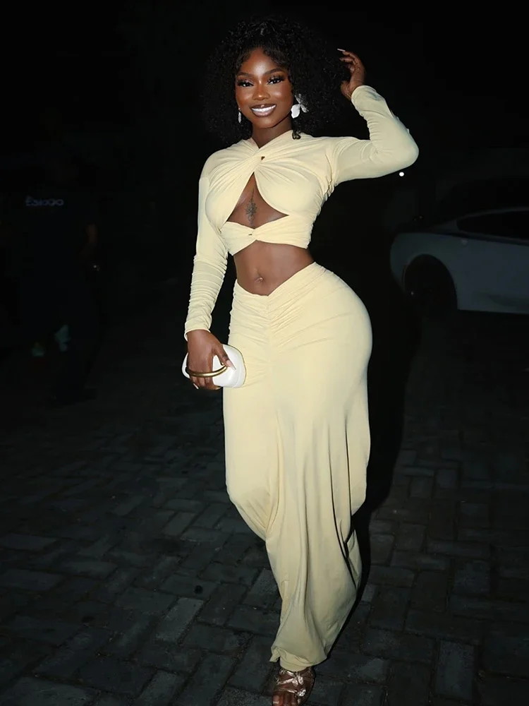 EOENKKY مثير 2 قطعة مجموعة المرأة الجوف الخامس الرقبة عبر عقدة المحاصيل القمم + الخوخ الأرداف التنانير مطابقة الشارع الشهير نحيل وتتسابق