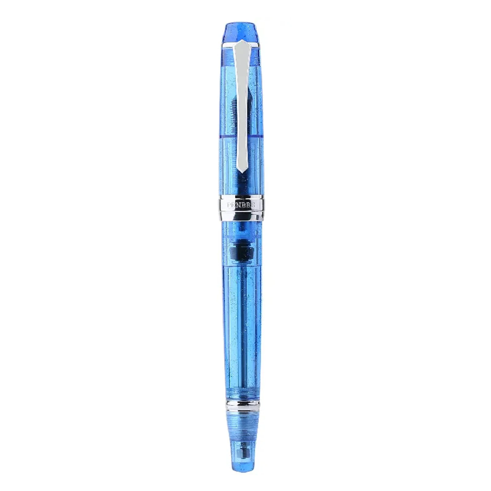 PENBBS 456 Caneta-tinteiro Enchimento a Vácuo EF/F/M Nibs Nova Cor Padrões Transparentes Escrita fornecimento de Escritório Presentes Canetas com Caixa