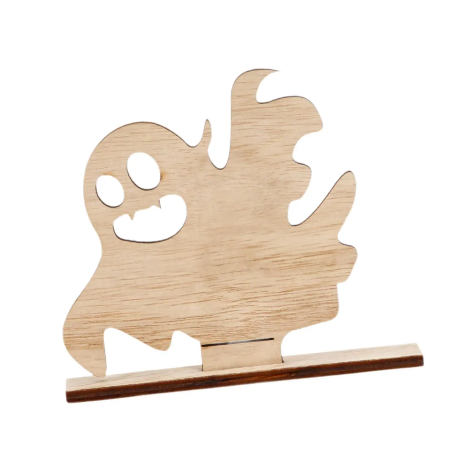 Coleção de estátuas de Halloween, arte de presente com base para decoração de casa, estatueta de madeira para inauguração de casa, quarto, mesa, escritório, lareira