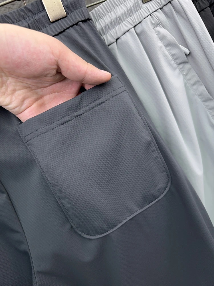 

Svip Men's Summer Ice Silk orts Comfortable Breathable Elastic Waist Faionable Urban Sle Casual Pants Five Inches Long