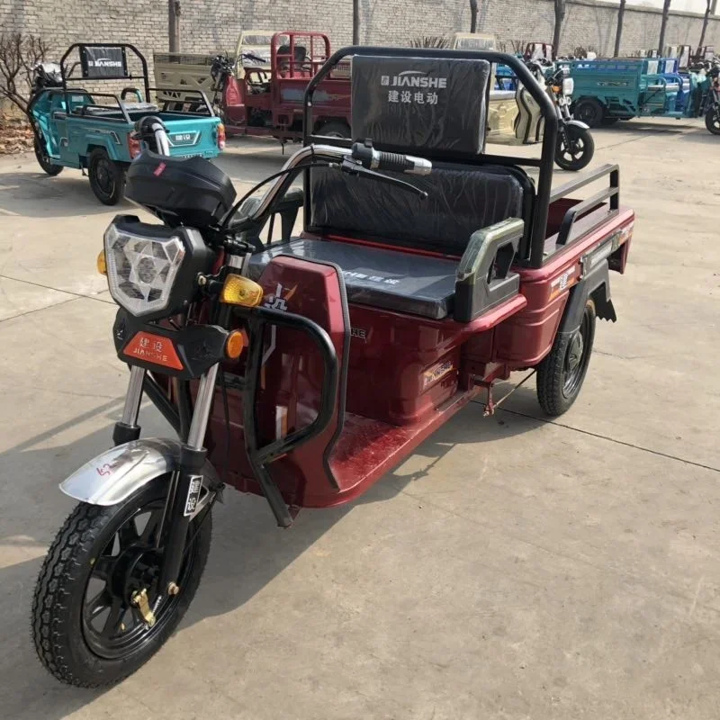 Folding Adult 3 Wheel Tricyclecargo Ghana Electric Passenger  Sale Cargo Three Wheel Passenger Electric Adult Tricycles