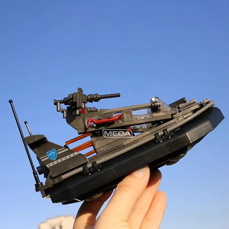 Китайский военный бронированный амфибийный человек, строительные блоки, переноска, автомобиль, новый тип, резиновая лодка, подводная лодка, кирпичи, игрушки