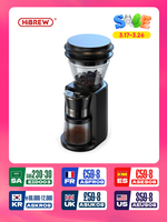 HiBREW Automatic Burr Mill Electric Coffee Grinder with 31 Gears for Espresso American Coffee Pour Over Visual Bean Storage G3