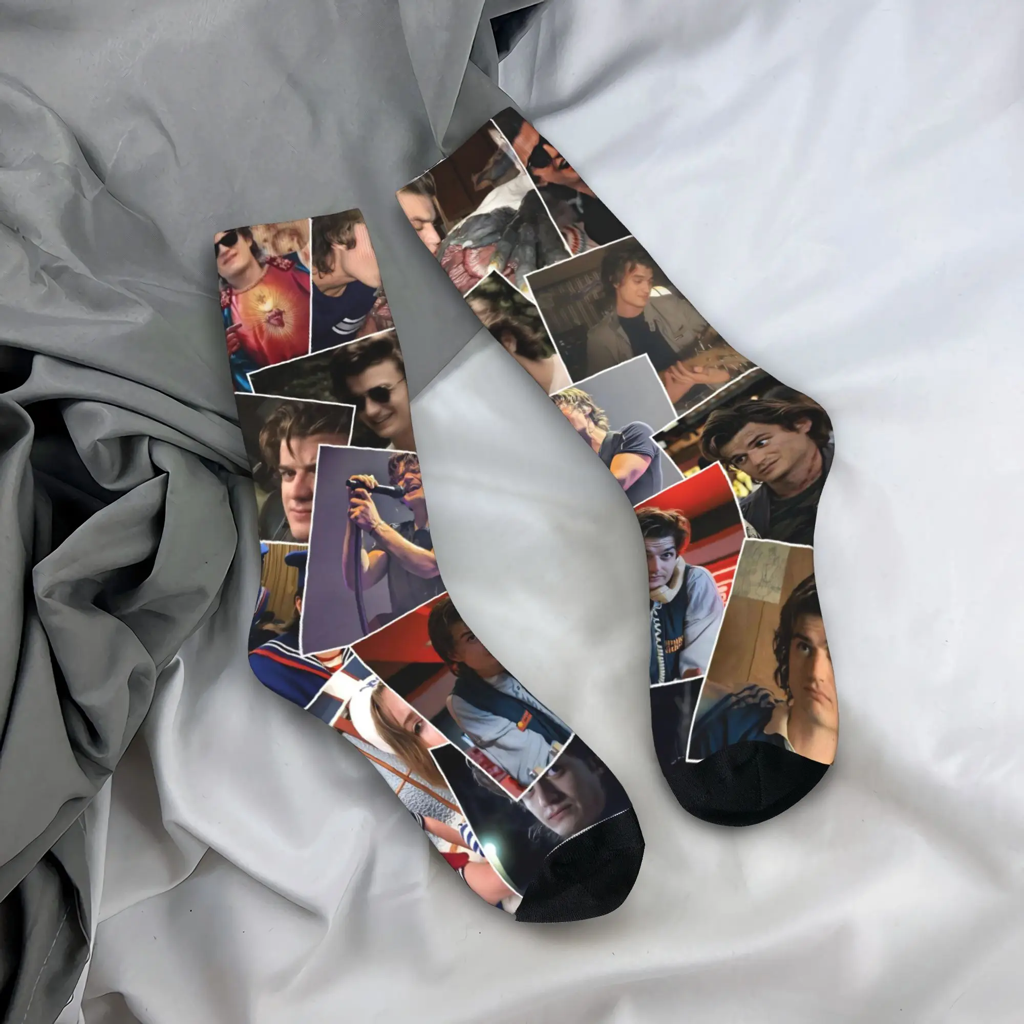 

Steve Harrington Vintage Socks Pattern Stockings Anti-Slip Men's Socks Medium Soft Winter Retro Running Sports Socks