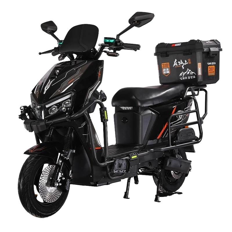 new High-Speed Hill-Climbing Electric Bicycle with Swappable Lithium-Ion Battery - For Food Delivery/Fishing