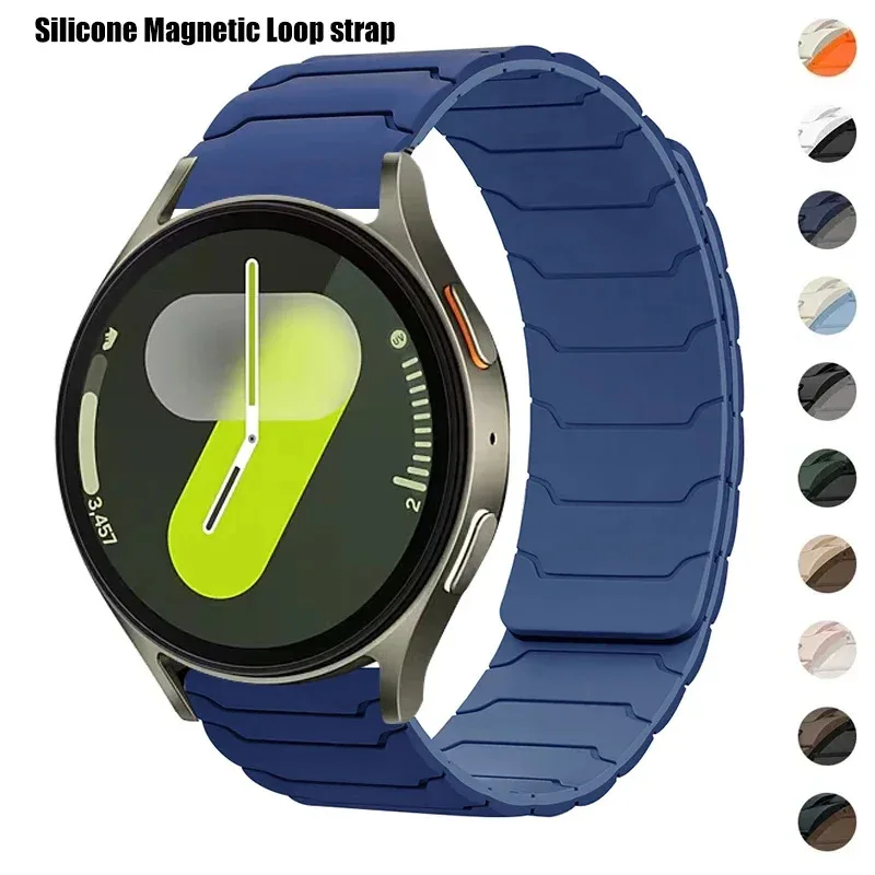 

Dopamine Magnetic Silicone Magnetic Ring Strap for Samsung Galaxy Watch 7/6/5/4 Sports Comfort