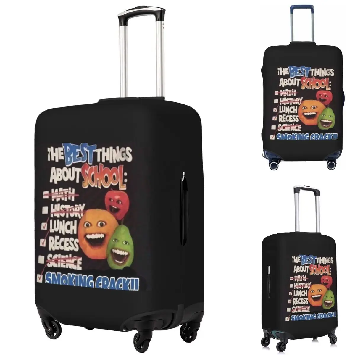 

Раздражающие оранжевые лучшие вещи о школьном чемодан, защитные эластичные защитные чехлы для дорожного багажа на 18-32 дюймов