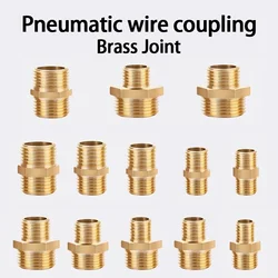 Brass Pipe Hex Nipple Fitting 1/8